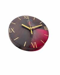 Og 8inch Round Wooden Wall Clock
