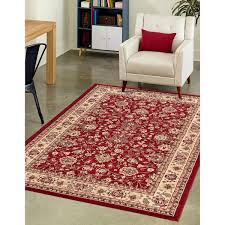 unique loom washington sialk hill area rug 9 x 12 burgundy