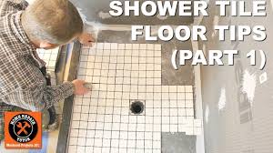 Shower pans are used as the base of a shower stall and collect water while you are taking a shower. How To Tile A Shower Floor Part 1 Layout For 2x2 Tiles Youtube