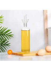 1pc Glass Olive Oil Dispenser With Pour