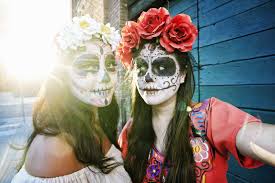 dia de muertos skull makeup