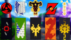 anime banners in minecraft aot black