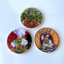 kitchen decorative plates set of 3