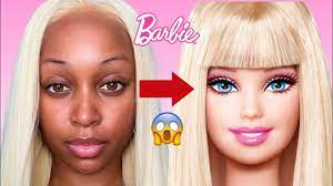 barbie makeup transformation barbie