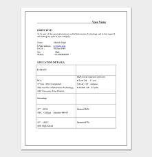 Download format resume sample format for resume pdf. Fresher Resume Template 50 Free Samples Examples Word Pdf