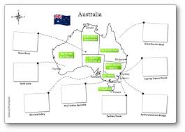 Map used to be sold in bookstores or journey equipment stores. Printable Australia Illustrated Map For Children Australian Map For Childrenn