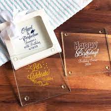 Personalized Glass Coasters Party