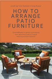 how to arrange patio furniture for a