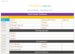 Use Ptc Meeting Agenda Template To Make Your Communications Better