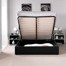 Oak platform kingsize storage bed. Ottoman Storage Designer Leather Bed Luxury Leather Beds Beds Co Uk The Bed Outlet