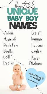 468 unique baby boy names that are rare