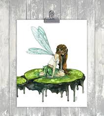 Watercolor Fairy Painting Watercolor