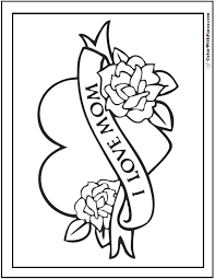 Six coloring pages and 4 matching writing activities with differentiated lines. 45 Mothers Day Coloring Pages Printable Digital Pdf Downloads