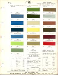 Pontiac Paint Charts Main Reference Page By Tachrev Com