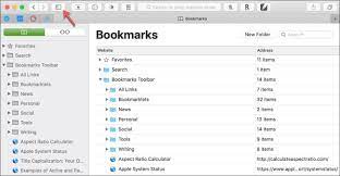 how to manage bookmarks in safari on