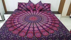 pink purple mandala bedding sets