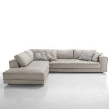 minerale italian grey leather corner sofa