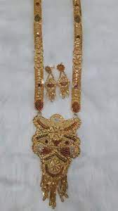 golden ap cm long set necklace set