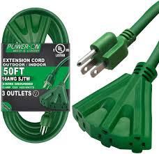 kasonic 50 ft extension cord with 3