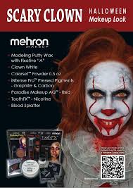 scary clown enjoy mehron makeup