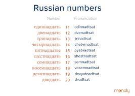 russian numbers learn how to count in