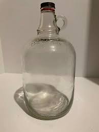 vintage one gallon clear glass jug