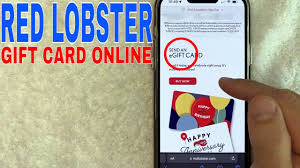 how to red lobster gift card
