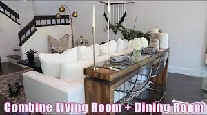 dining room in a small space