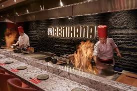 benihana serves fiery teppanyaki at a