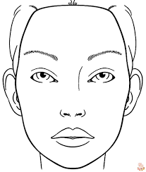 face coloring pages free printable sheets