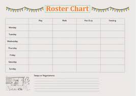 3 Roster Chart Templates Free Printable Word Excel Pdf