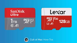 sd and microsd memory cards with iphone
