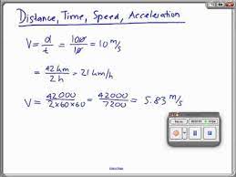 Distance Time Sd Acceleration M4v