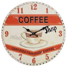 Coffee Kitchen Wall Clock