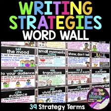 Writing Strategies Word Wall Writing