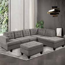 Dklgg Chaise Sectional Sofa Set Modern