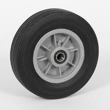 8 rubber wheels solid rubber wheels
