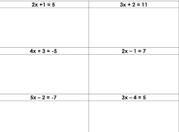 Linear Equations Interactive Worksheet