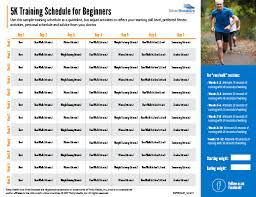 5k training schedule silversneakers