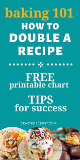 how to double a recipe tips free