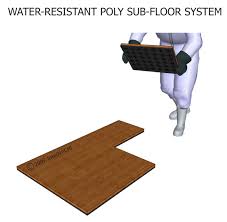 water resistant poly sub floor system