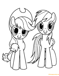 rainbow dash coloring pages printable