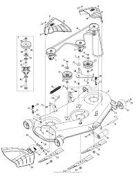 parts diagram for mower deck