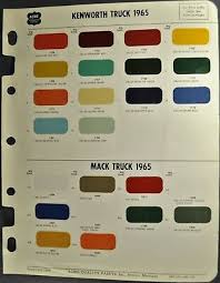1965 Kenworth Mack Truck Paint Chip