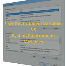user vs system environment variables