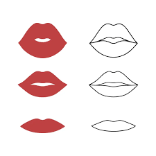 100 000 lipstick kiss vector vector