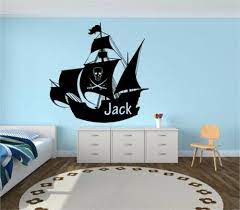 Pirate Ship Personalised Name Boys