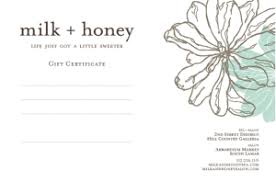 Gift Certificates Order Online Salon By Milk Honey