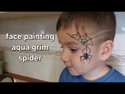 face painting aqua grim spider you
