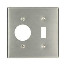 Leviton Stainless Steel 2 Gang Switch